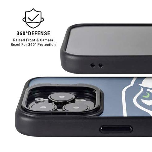 NFL Seattle Seahawks Large Logo iPhone 16 Pro Kickstand Case